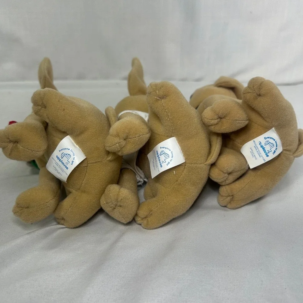 Vintage Taco Bell Chihuahua Plush Set of 3 Yo Quiero Taco Bell 90s Collectibles